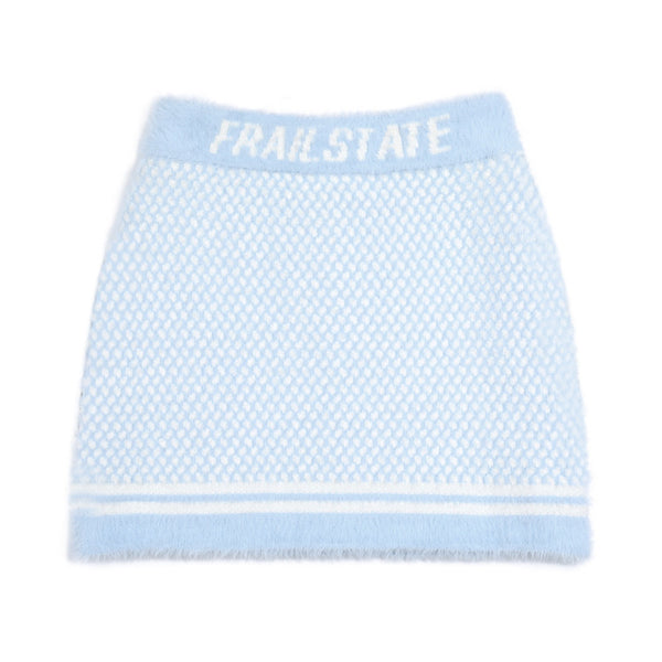 Frailstate Geometric Pattern Knit Skirt